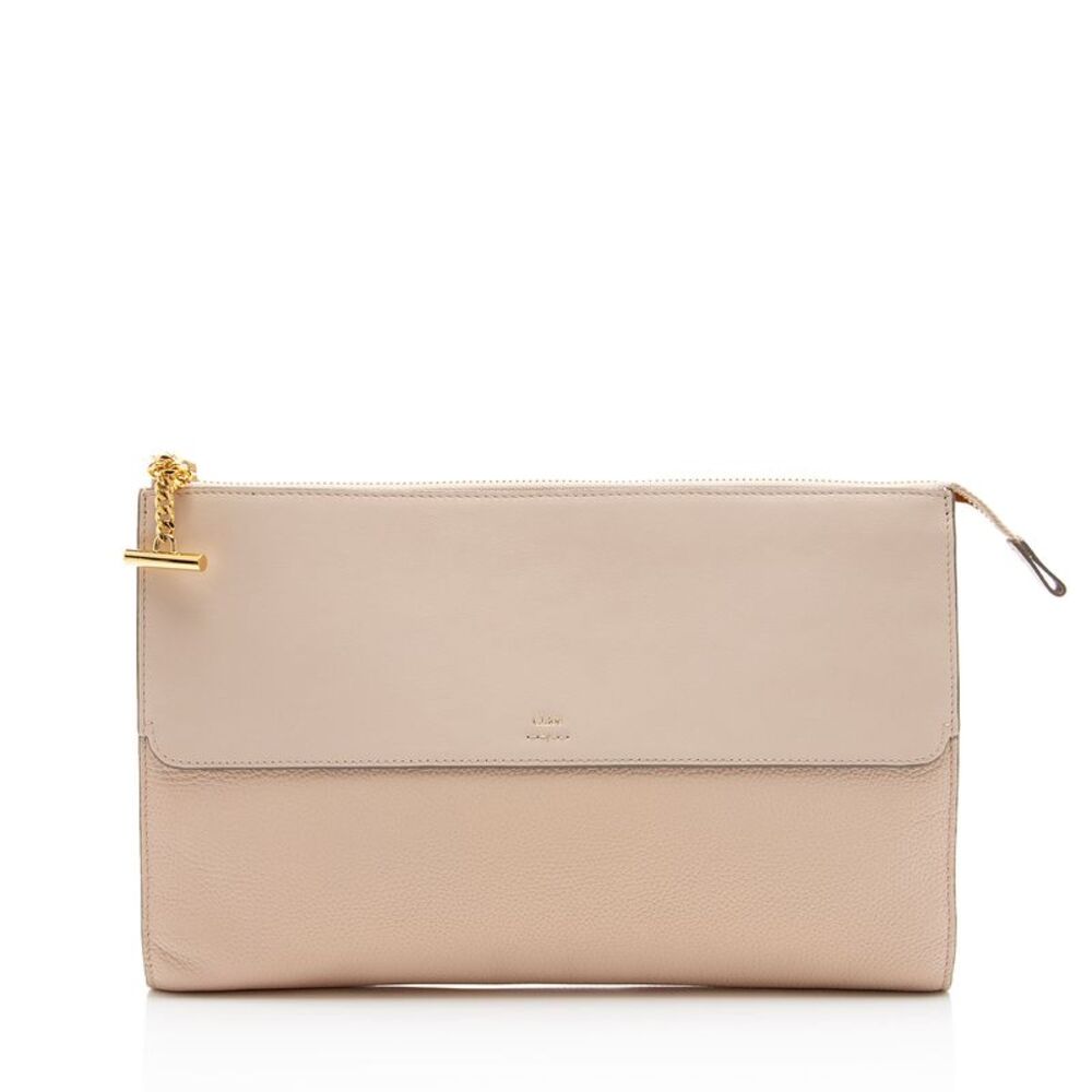 Chloe Grained Calfskin Joe Clutch